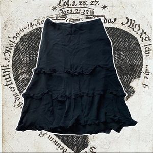 Express Black Midi Skirt
